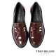 TINO BELLINI 貝里尼 義大利進口 金屬扣飾亮面皮革樂福鞋FYLT055-A(酒紅色)