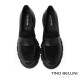 TINO BELLINI 貝里尼 阿爾巴尼亞進口 經典黑 厚底皮革樂福鞋FYLT058-1(黑色)