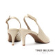 TINO BELLINI 貝里尼 巴西進口 優雅亮面漆皮後空尖頭細高跟鞋 FS2T013-R(米色)
