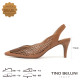 TINO BELLINI 貝里尼 巴西進口 鏤空雕花編織設計尖頭露跟鞋 FS2V003-9(駝色)