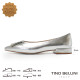 TINO BELLINI 貝里尼 進口羊皮尖頭金屬飾釦平底娃娃鞋FSCT020-D(銀色)