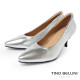 TINO BELLINI 貝里尼 進口真皮唯美氣質新娘鞋高跟鞋FSDT016-D(銀色)