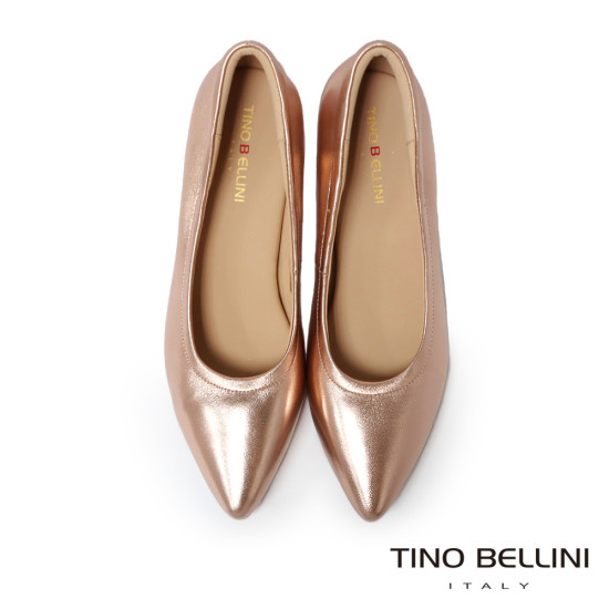 TINO BELLINI 貝里尼 進口真皮唯美氣質新娘鞋高跟鞋FSDT016-F(金色)