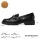 TINO BELLINI 義大利進口 牛皮馬銜釦樂福鞋FYLT028C-1(黑色)