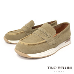 TINO BELLINI 貝里尼 進口 麂皮 質感 女鞋 平底 休閒鞋 FZCT017-3(米色)