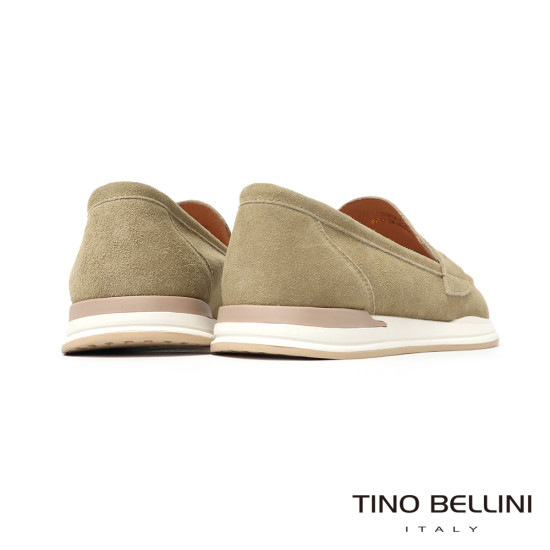 TINO BELLINI 貝里尼 進口 麂皮 質感 女鞋 平底 休閒鞋 FZCT017-3(米色)