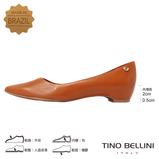 TINO BELLINI 貝里尼 巴西進口 尖頭增高鞋FSBV008D-9