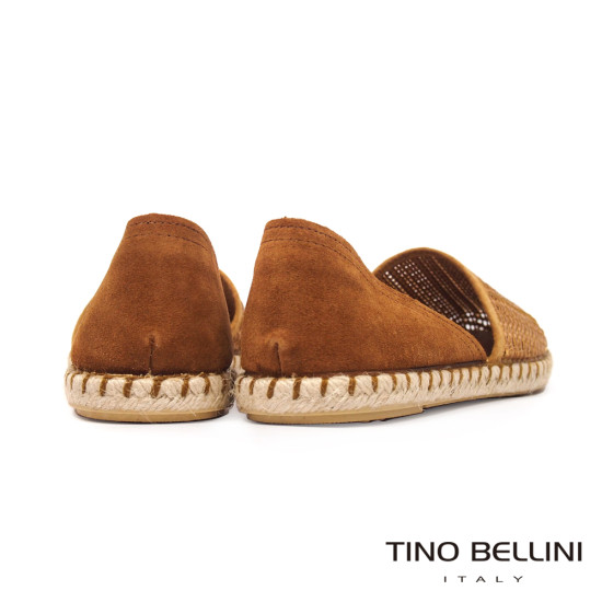 TINO BELLINI 貝里尼 西班牙進口 波浪編織休閒草編鞋 麻底鞋 FSWT001E-9(駝色)
