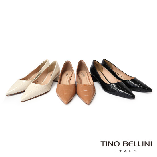 TINO BELLINI 貝里尼 巴西進口 尖頭低跟鞋 尖頭低跟鞋FWCV036E-1