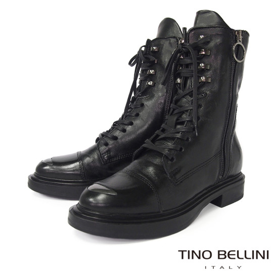 TINO BELLINI 貝里尼 義大利進口 經典騎士中筒靴FWIV001E-1